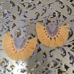 Tassel Earrings - Yellow